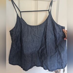 Hidden denim cami top M